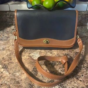 Vintage Orvis Top Grain Leather Crossbody Turn Key